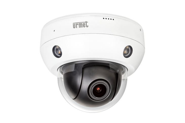 URMET - Telecamera Vandal Dome IP 4M PT MOTORIZED Building&Retail PRO ottica motorizzata 2,8-12MM.
