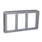 URMET - Custodia con telaio, visiera antipioggia, 3 file 9 moduli, Sinthesi S2, appoggio muro, cornice integrata.