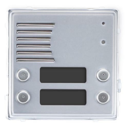 URMET - Frontale per posto esterno audio, 4 pulsanti su 2 file, Sinthesi S2 MOD.SINTHESI P/P.E.4 PULS.2 F.