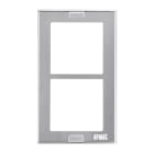 URMET - Cornice coprifilomuro con telaio squadrato, 2 moduli, Sinthesi S2. 1148/62