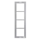 URMET - Cornice coprifilomuro con telaio, 4 moduli, Sinthesi S2, cornice con telaio quadrata 4 moduli. 1148/64