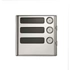 URMET - Modulo 3 pulsanti, Sinthesi Steel, MODULO S/PE 3PULS.