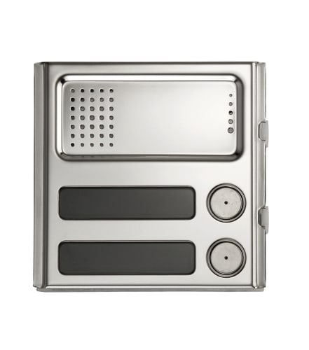 URMET - Frontale per posto esterno, 2 pulsanti, Sinthesi Steel MODULO P/PE 2PULS.