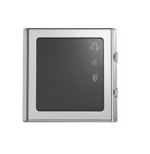 URMET - Modulo DDA per audiolesi con sintesi vocale e LED integrati, Sinthesi Steel.