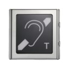 URMET - Modulo ILA e C/Bobina per audiolesi, Sinthesi Steel.