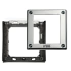 URMET - Cornice 1 modulo con telaio, Sinthesi Steel.