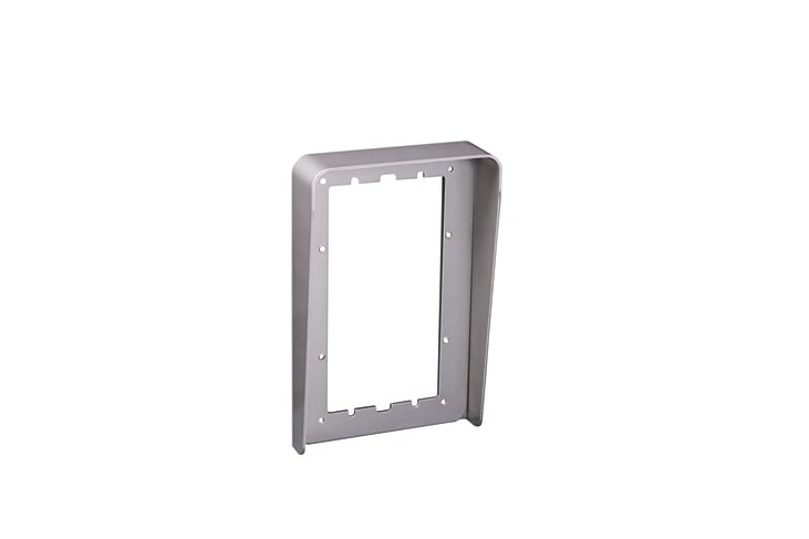 URMET - Visiera antipioggia, Sinthesi Steel, 1 fila 2 moduli - ANTIP.1F.2 MOD.VERT.