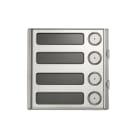 URMET - Modulo 4 pulsanti con espansore integrato, acciaio inossidabile, sistema 2Voice.