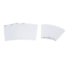 URMET - Set cartellini portanome Alpha doppio pulsante bianco TST.