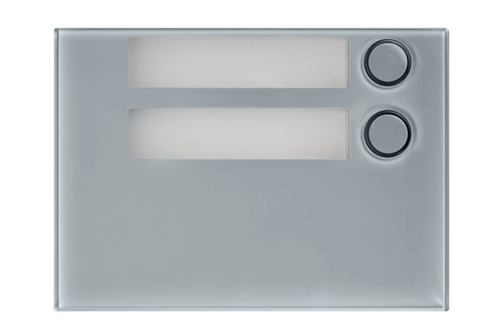 URMET - Frontale a 2 tasti grigio Alpha. 1168/12G