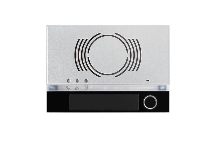 URMET - Frontale per posto esterno audio, 1 pulsante, Alpha, nero FRONTALINO 1T PER PE AUDIO. 1168/131