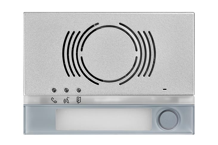 URMET - Frontale per posto esterno audio 1 pulsante Alpha grigio 1T PE AUDIO GRIGIO. 1168/131G