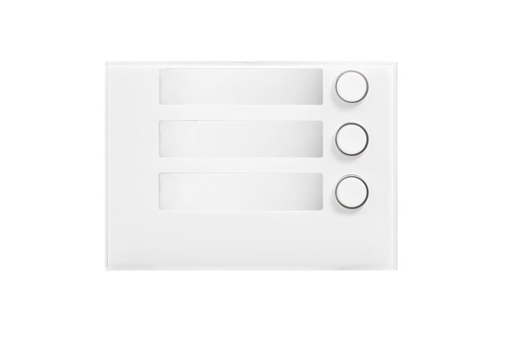 URMET - Frontale a 3 tasti Alpha bianco.