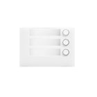 URMET - Frontale a 3 tasti Alpha bianco.