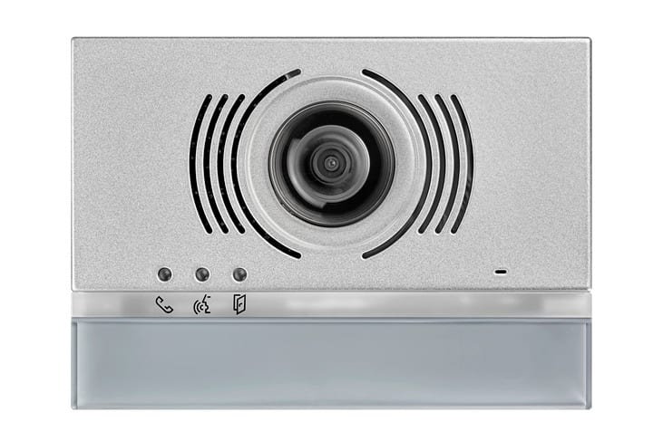 URMET - Frontale senza pulsanti per posto esterno video VPE Alpha grigio. 1168/140G