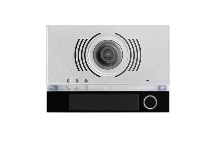 URMET - Frontale per posto esterno video, 1 pulsante, Alpha, nero FRONTALINO 1T PER PE A/V. 1168/141