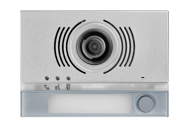 URMET - Frontale 1 pulsante per posto esterno video Alpha grigio 1T VPE.