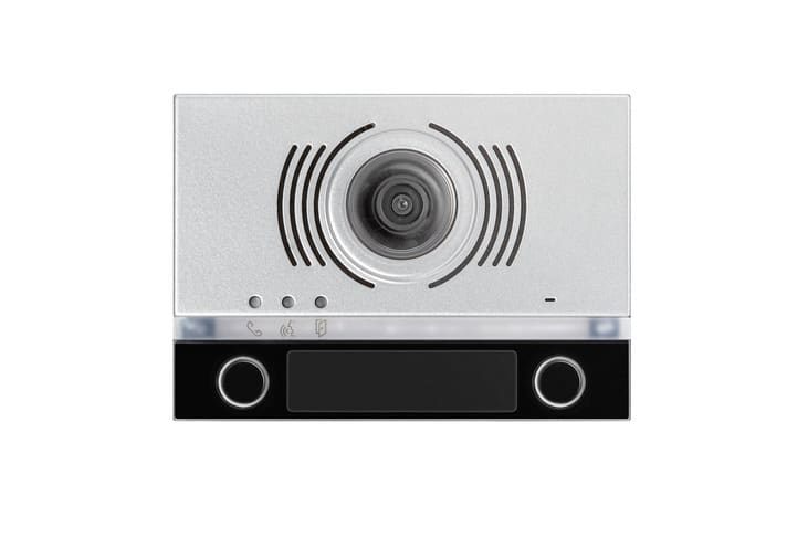 URMET - Frontale per posto esterno video, 2 pulsanti, Alpha, nero FRONTALINO 2T PER PE A/V.