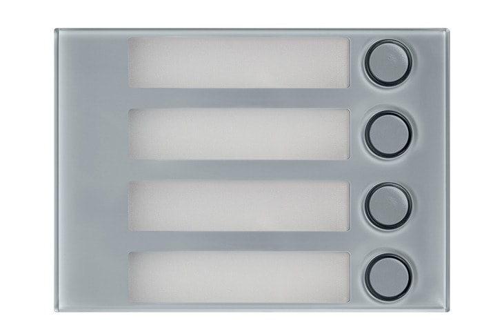 URMET - Frontale a 4 tasti grigio Alpha. 1168/14G