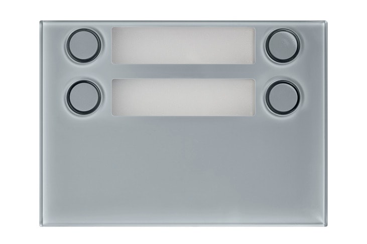 URMET - Frontale a 4 pulsanti su 2 file grigio Alpha.