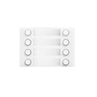 URMET - Frontale a 8 pulsanti su 2 file, modello Alpha, colore bianco. 1168/28W