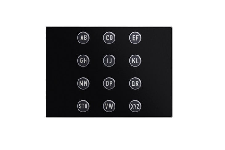 URMET - Modulo apriporta tastiera alfabetica Alpha nero MODULO TASTIERA ALFABETICA