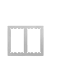 URMET - Cornice coprifilomuro Alpha 2 file 4 moduli 2F 4MOD.