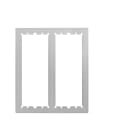 URMET - Cornice coprifilomuro Alpha 2 file 6 moduli 2F 6MOD. 1168/626