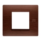 URMET - Placca Flexa in tecnopolimero per 2 moduli, finitura rovere. 11802.RV