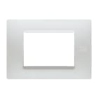 URMET - Placca Flexa tecnopolimero 3 moduli bianco nea.