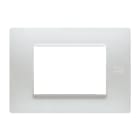 URMET - Placca Flexa tecnopolimero 3 moduli bianco nea.