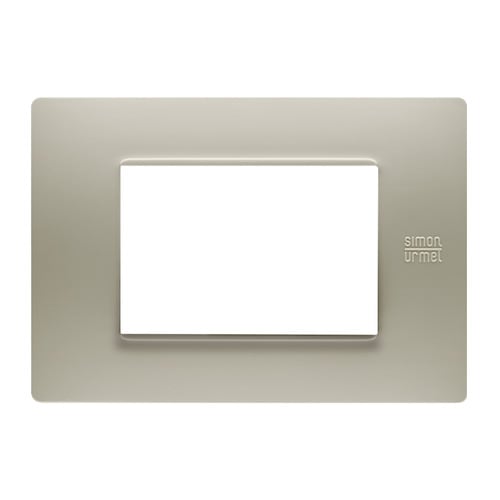 URMET - Placca Flexa tecnopolimero 3 moduli sabbia.