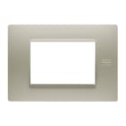 URMET - Placca Flexa tecnopolimero 3 moduli sabbia.