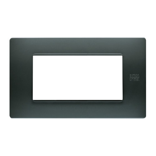 URMET - Placca Flexa tecnopolimero 4 moduli antracite nea.