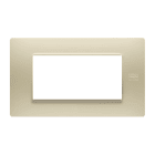 URMET - Placca Flexa in tecnopolimero avorio per 4 moduli.