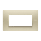 URMET - Placca Flexa in tecnopolimero avorio per 4 moduli. 11804.AV