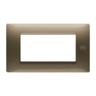 URMET - Placca Flexa tecnopolimero 4 moduli bronzo. 11804.BR