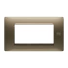 URMET - Placca Flexa tecnopolimero 4 moduli bronzo.