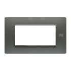 URMET - Placca Flexa tecnopolimero 4 moduli grafite.