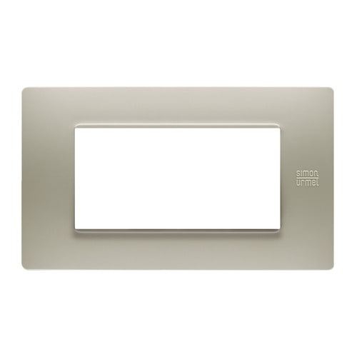 URMET - Placca Flexa tecnopolimero 4 moduli sabbia.