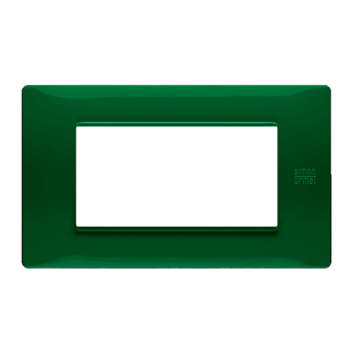 URMET - Placca Flexa tecnopolimero 4 moduli verde.