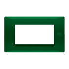 URMET - Placca Flexa tecnopolimero 4 moduli verde.