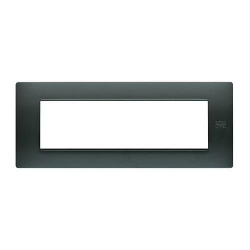 URMET - Placca Flexa tecnopolimero 7 moduli antracite nea.