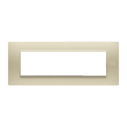 URMET - Placca Flexa in tecnopolimero avorio per 7 moduli.