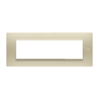 URMET - Placca Flexa in tecnopolimero avorio per 7 moduli.