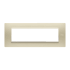 URMET - Placca Flexa in tecnopolimero avorio per 7 moduli.