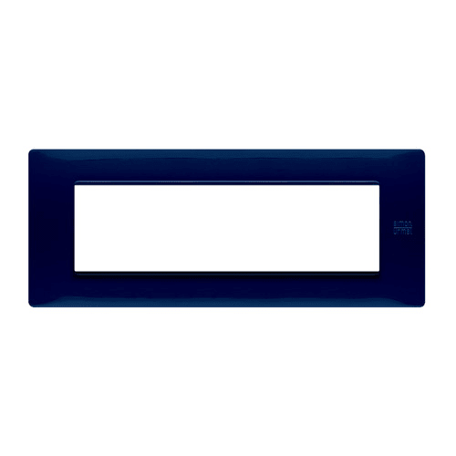 URMET - Placca Flexa tecnopolimero 7 moduli blu. 11807.BL