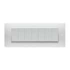 URMET - Placca Flexa tecnopolimero 7 moduli bianco nea.