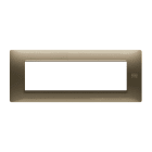 URMET - Placca Flexa in tecnopolimero con 7 moduli color bronzo.