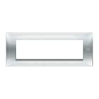 URMET - Placca Flexa 7 moduli tecnopolimero inox lucido PL.FLEXA TECNOPLM.7M INOX LUC. 11807.IL